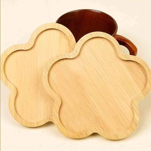 Ensemble de sous-verres en bois gravés, logo personnalisé, couleur personnalisée, design moderne durable, cadeaux de bienvenue personnalisés en gros, maison, hôtel - Product Image 2