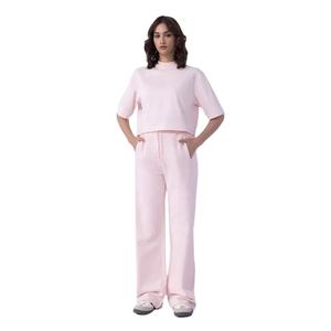 Camisetas cortas informales OEM para mujer, diseño personalizado, camiseta de calidad superior con cuello simulado en blanco, Camiseta holgada de manga corta de algodón suave - Product Image 4