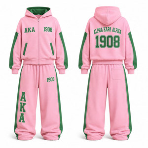 Survêtements Alpha Kapa Alpha en gros, vêtements de sport personnalisés pour sororités, fabricant de tenues d'entraînement deux pièces - Product Image 1