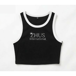 Women's Summer Crop <b>Tops</b> T-Shirt 100% Cotton Canvas Fabric Crew Neck Casual Quick Dry Breathable Eco-Friendly Short Sleeve - Product Image 1