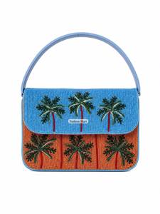 Sac de soirée à rabat perlé avec motif agrumes, sac à bandoulière fait main pour les soirées - Product Image 6