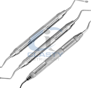 Kit d'instruments chirurgicaux dentaires 2026 Classe I avec poignée moletée argentée – Outils manuels d'extraction dentaire professionnels – Instruments médicaux - Product Image 6