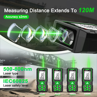 Module de mesure laser vert Sndway Sw-wg Ip68 100m, niveau numérique, logo personnalisé, outils de mesure, télémètre extérieur
