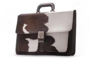 Sac à main en cuir de vachette premium avec poils, grande capacité, sacoche pour ordinateur portable, mallette d'affaires vintage authentique LPBH-0024 - Product Image 4