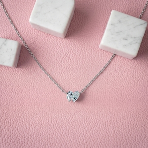 Elegant 1.0 ct Lab Grown Diamond Bezel Set <b>Pendant</b> in 10k 14k 18k <b>Solid</b> <b>Gold</b> Pet Inspired Sparkling Jewelry for Women Wholesale - Product Image 4