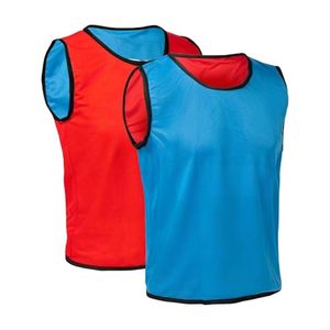 Chalecos de Entrenamiento de Fútbol con Cuello Redondo Azul Claro, Malla de Poliéster Suave, Transpirable, Ligero, Control de Humedad, Chalecos de Entrenamiento Deportivo para Equipos - Product Image 3