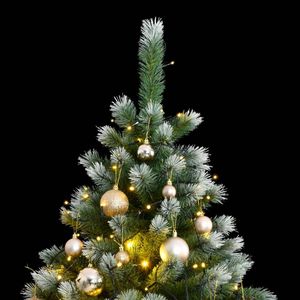 Sapin de Noël Artificiel Articulé avec 300 LED et Ensemble de Boules 210 cm Décorations Festives - Product Image 3