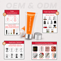 Tube cosmétique personnalisé D50 150 ml, emballage en tube compressible, crème pour le corps 2 en 1, tube à double compartiment avec bouchon à vis