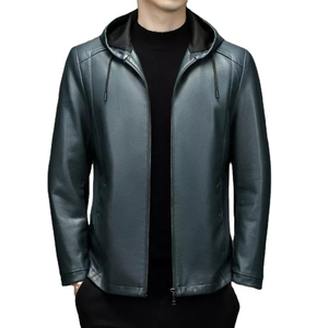Veste en cuir pleine fleur pour homme – Vêtement d'extérieur streetwear contemporain pour un style décontracté au quotidien – Fabrication sur mesure – Vente en gros - Product Image 1