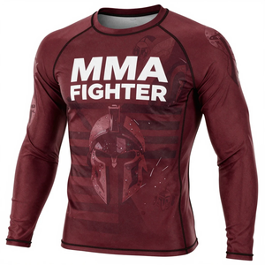 Camiseta de Manga Larga para Hombre, de Alta Demanda, para Competición de Equitación, Transpirable, de Spandex, para Entrenamiento, Natación, MMA - Product Image 4