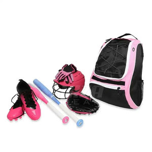 Sac à dos de sport noir uni pour baseball avec poches pour batte, grande capacité, écologique, décontracté pour homme - Product Image 4