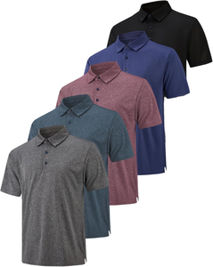 Men's Gray Cotton <b>Shirt</b> <b>Half</b> Sleeve <b>Button</b> Front Logo Casual Breathable Knitted Fabric 180g Regular Fit Customized Brand Quick - Product Image 1