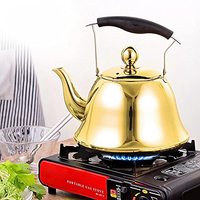 Service à thé en laiton et verre avec pot à poignée, capacité 1L, design moderne pour la maison et les cafés, achat en gros facile pour les acheteurs
