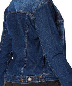 Chaqueta vaquera de alta calidad para mujer, clásica, azul, informal, de algodón, con botones, a la moda, estilo urbano, elegante, para uso diario. - Product Image 1