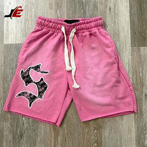 กางเกงขาสั้นผ้าฝ้ายซักกรดสำหรับผู้ชายกางเกงขาสั้นผ้าฝ้ายปักสไตล์ลำลองแบบ100% ออกแบบได้ตามต้องการฤดูร้อน2025 - Product Image 4