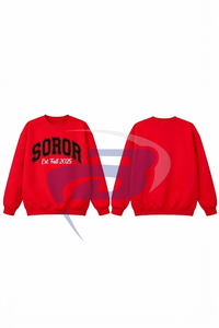 Delta |   Sigma |   Sweat-shirt en molleton doux de haute qualité de la sororité Theta, couleur rouge hiver, avec logo personnalisé - Product Image 3