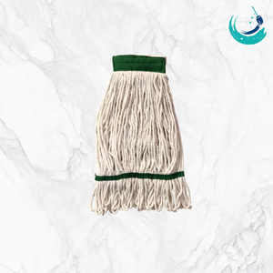 KSR High Quality Cotton Semi White Yarn Kentucky <b>Mop</b> Heads with 2" Colour Top Band for Floor Cleaning System Looped End - Product Image 5