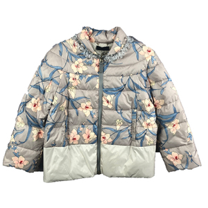 Men's <b>Silver</b> Hooded Puffer <b>Jacket</b> Polyester Wadding Filled Windproof Zipper Closure Casual Winter Wear Regular Fit Thick Front - Product Image 3