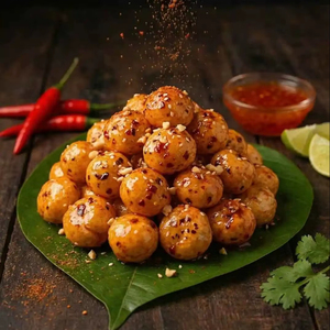 Roasted & Flavoured Makhana Fox Nuts Thai Sweet Chilli Sweet & Spicy Asian-Inspired Healthy <b>Snack</b> Made in India 90 gms pack - Product Image 1