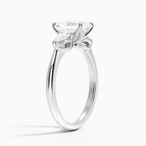 BOJ <b>Ring</b> 077 Radiant Cut 925 <b>Silver</b> Halo Prong Stone <b>Solitaire</b> Diamond <b>Ring</b> 2ct D Color VVS1 Moissanite GRA Certified Low Price - Product Image 2