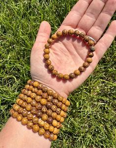 Pulsera de cuentas de cristal de jaspe de calidad premium Feng Shui, hecha a mano, para hombre y mujer, piedra curativa natural, elástica, en oferta. - Product Image 5