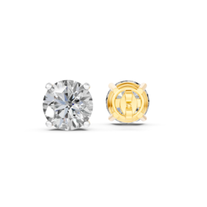 Boucles d'oreilles en or massif 14K 9K 10K 18K avec diamants de laboratoire certifiés IGI, fabricant de bijoux fins éthiques RJC ODM OEM, vente en gros EA501976 - Product Image 3