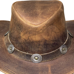 Sombrero de cuero para hombre, estilo Fedora clásico, sombrero de moda, sombrero de cuero para hombre, ajuste regulable, sombrero informal para exteriores, sombrero de vaquero de cuero para hombre - Product Image 5