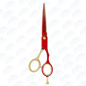 Ciseaux de barbier rouges en acier inoxydable japonais, parfaits pour les stylistes, 5,75 pouces, ciseaux de coupe de cheveux en acier inoxydable, ciseaux de barbier - Product Image 2