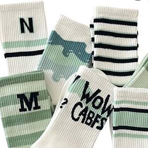 Service OEM, conception personnalisée, chaussettes de sport en coton à séchage rapide, à côtes tricotées sublimées, antibactériennes, avec semelle en tissu éponge, pour l'été - Product Image 2