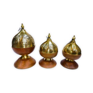 Luxury Islamic Home Decor <b>Sandalwood</b> <b>Incense</b> Burner for Daily Worship and Spiritual Rituals Traditional High Quality - Product Image 3