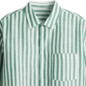 Camisa Clásica de Manga Larga para Hombre, con Botones, Cuello Casual, Tejido, con Bolsillo Frontal, Ajuste Cómodo, OEM, ODM, Ropa Personalizada - Product Image 4