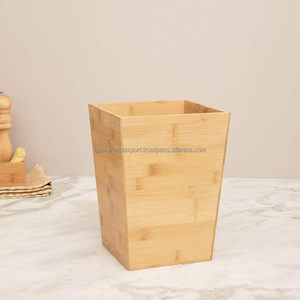 Elegant Eco-Friendly Built-In Wooden Dustbin Minimalist Design for Home Decor <b>Bedrooms</b> Living Rooms Offices Waste Indoor/Outdoor - Product Image 5