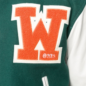 2026 Winter High Street Fashion <b>Men's</b> <b>Baseball</b> Varsity <b>Jacket</b> Cool Slim Black 100% Wool Eco-Friendly O-Neck Patchwork Front - Product Image 5