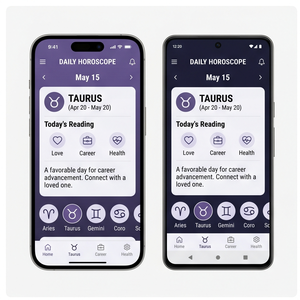 App dell'<span class=keywords><strong>oroscopo</strong></span> giornaliero di Royalcraft – <span class=keywords><strong>Previsioni</strong></span> zodiacali, Rashifal, analisi <span class=keywords><strong>astrologiche</strong></span> e consigli giornalieri per IOS/Android e MAC - Product Image 1