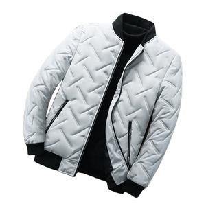 เสื้อแจ็คเก็ตพัฟเฟอร์ผ้าลูกฟูกสำหรับฤดูหนาว แบบยูนิเซ็กส์ เด็กชาย เด็กหญิง ผู้ชาย กันน้ำ ซิปด้านหน้า ลายทาง/สีพื้น หนา - Product Image 4