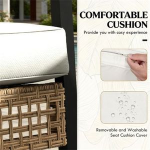 Set di Mobili da Bar in 3 Pezzi, Bianco, per Cortile e Giardino - Product Image 4