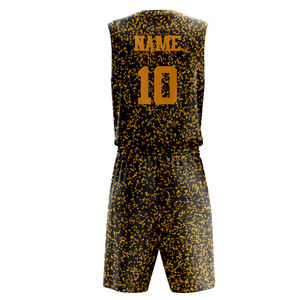 Maillots de basket-ball unisexes personnalisés 100% polyester avec application du nom de l'équipe, séchage rapide pour les équipes universitaires et l'entraînement - Product Image 2