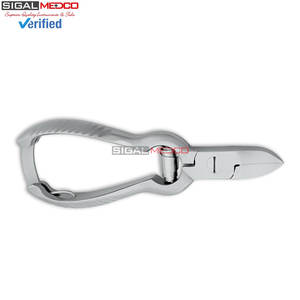 Cortauñas de punta curva ultra afilada con resorte de 14 cm para uñas gruesas e incarnadas, para manicura y pedicura, para hombres y mujeres - Product Image 6