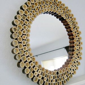 Miroir mural décoratif en rotin classique pour votre chambre, prix bon marché, fabriqué au Vietnam - Product Image 2