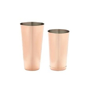Ensemble de 2 verres à eau de tailles différentes, en cuivre martelé de qualité supérieure, pour accessoires de cuisine - Product Image 2