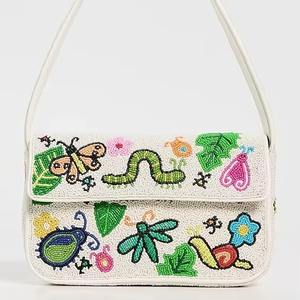 Sac à main pour femmes en résine perlée fait main TCE |   Portefeuille artisanal traditionnel pour femmes |   Accessoire de mode ethnique artisanal - Product Image 2