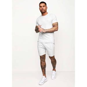 T-shirt blanc à manches courtes pour homme, col rond, coupe classique, couleur unie, jersey décontracté, tricoté, respirant, en coton - Product Image 3