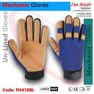 Gants mécaniques d'étanchéité à chaud en gants en cuir de chèvre de qualité supérieure du Pakistan meilleurs gants de travail en gros Guantes de Seguridad - Product Image 5