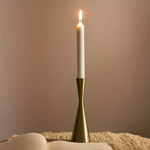 Elegant Durable Antique <b>Brass</b> <b>Candlestick</b> <b>Holder</b> Handcrafted Embossed Multi-Occasion Vintage Style Christmas Centerpiece Home - Product Image 5