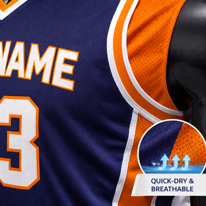 Uniforme de Baloncesto Personalizado para Equipos Escolares, de Secado Rápido, Transpirable, 100% Poliéster, Sublimado, sin Mangas, Corte Atlético - Product Image 3