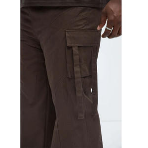 Pantalon de sport ajusté, pantalon de survêtement slim, pantalon cargo décontracté pour homme avec poches latérales - Product Image 2