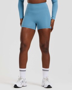 Shorts de basalto de primera calidad para mujer, shorts de cintura alta, transpirables y que absorben el sudor, shorts deportivos para entrenamiento. - Product Image 6