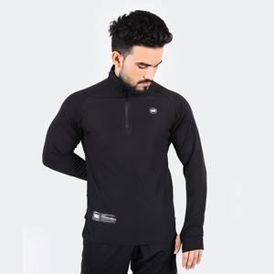 High <b>Tech</b> Fitted Half Zip Trainer Full Sleeves Moisture Wicking Quick Dry Athletic Gym Training Top - Product Image 5
