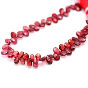 Cuentas de Granate de Mozambique Natural, Facetadas, en Forma de Pera, Cuentas Sueltas de Piedras Preciosas de Granate para la Fabricación de Joyas, Hechas a Mano, al por Mayor, en Hebras - Product Image 5