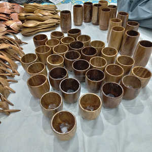 Taza de Madera de Primera Calidad 100% para Cerveza, Agua, Leche, para Uso en el Hogar y Restaurantes, Taza de Madera Pulida de Lujo para Café y Té a Bajo Precio - Product Image 4